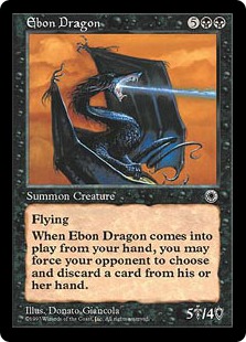 Ebon Dragon MtG Art from Masters Edition IV Set by Donato Giancola ...