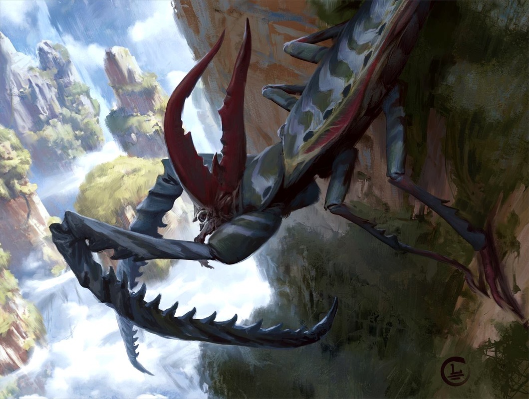 Giant Mantis - Battle for Zendikar MtG Art