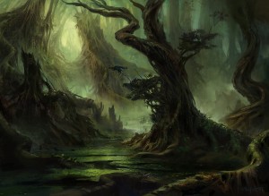 Swamp MtG Art from Khans of Tarkir Set by Adam Paquette - Art of Magic ...