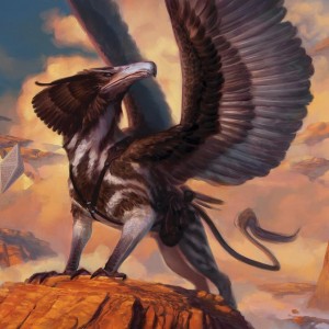 Courier Griffin - Battle for Zendikar MtG Art