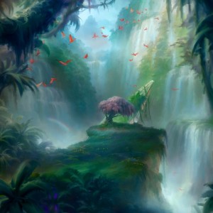 Misty Rainforest - Battle for Zendikar MtG Art