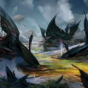 Retreat to Hagra - Battle for Zendikar MtG Art