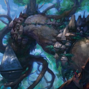 Retreat to Kazandu - Battle for Zendikar MtG Art