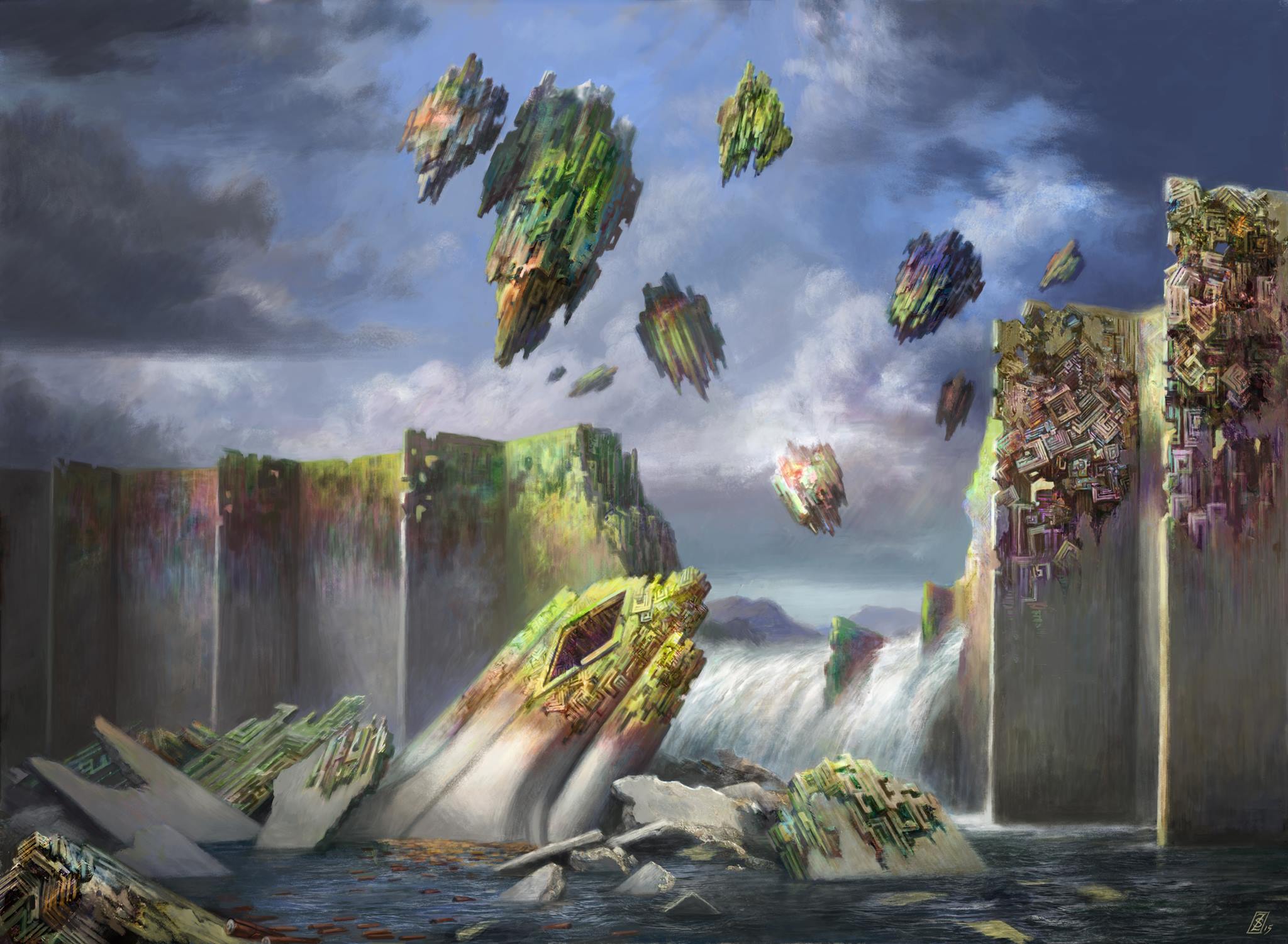 Sea Gate Wreckage - MtG Art Oath of the Gatewatch