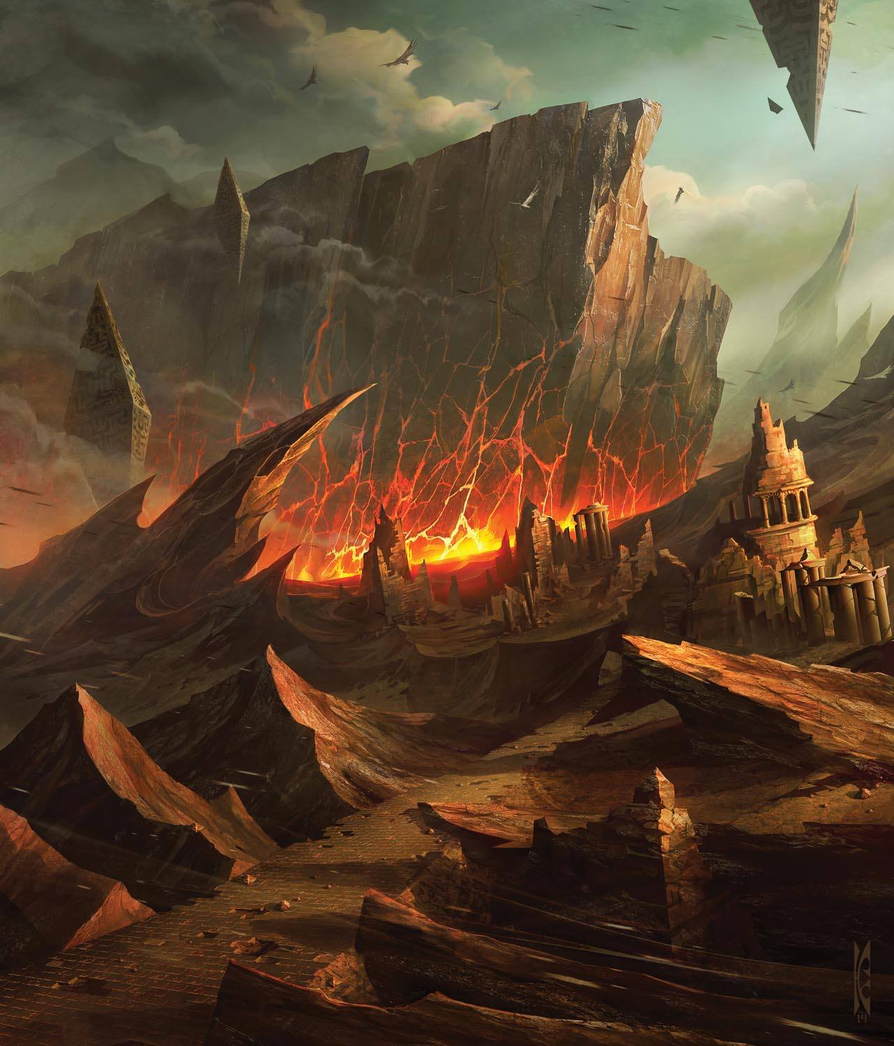 Tectonic Edge (Expeditions) - Battle for Zendikar MtG Art