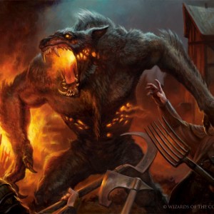 Smoldering Werewolf - Eldritch Moon MtG Art