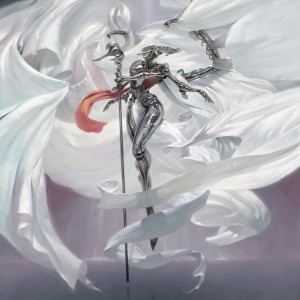 Platinum Angel (Masterpieces) - Aether Revolt MtG Art