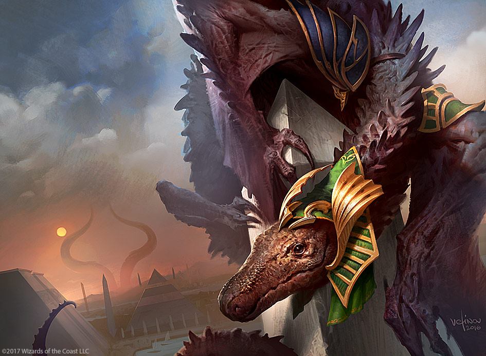 Angler Drake - Amonkhet MtG Art