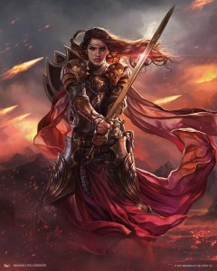 Soldier Token MtG Art from Modern Masters 2017 Set by Magali Villeneuve ...