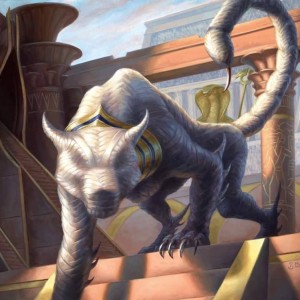 Heart Peircer Manticore Token - Amonkhet MtG Art