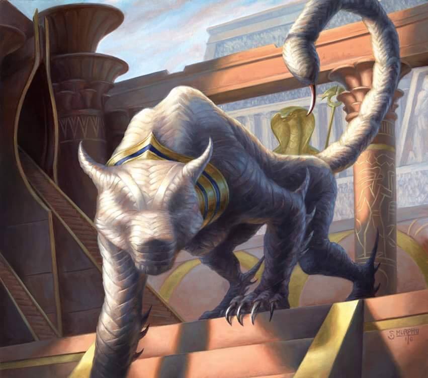 Heart Peircer Manticore Token - Amonkhet MtG Art