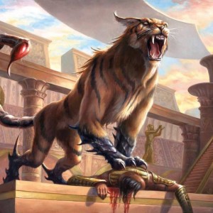 Heart-Piercer Manticore - Amonkhet MtG Art