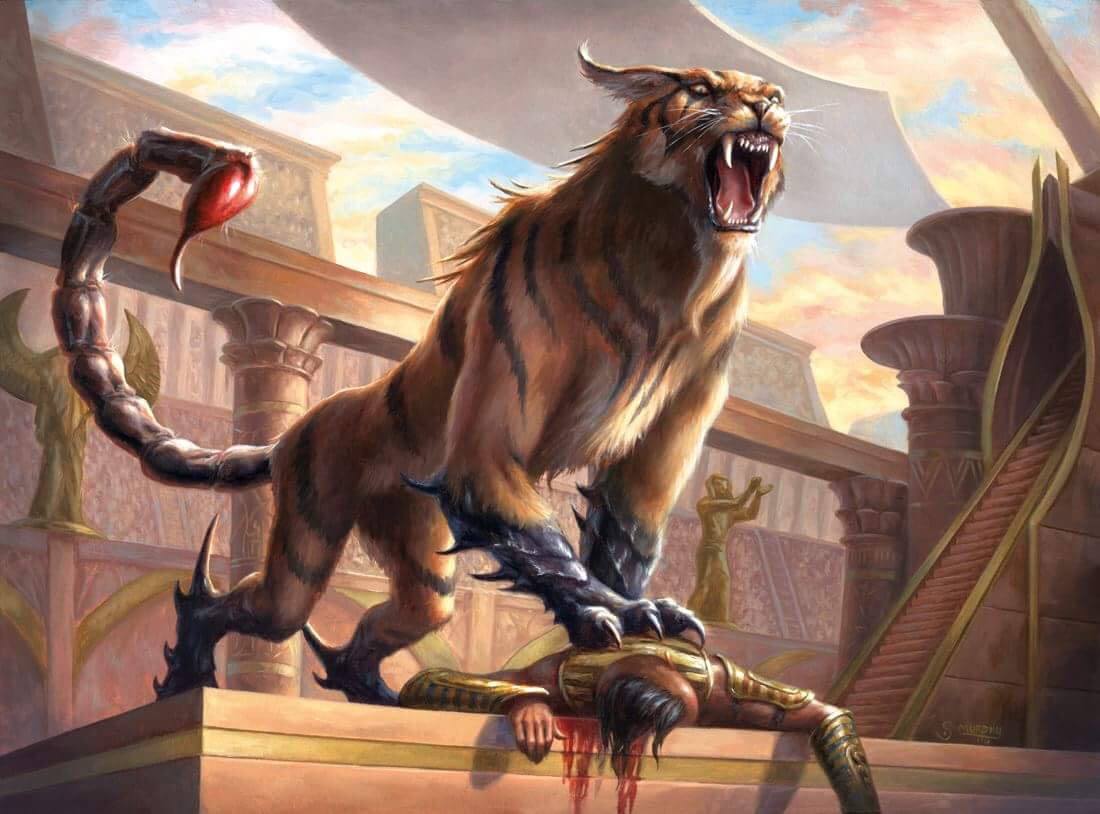 Heart-Piercer Manticore - Amonkhet MtG Art