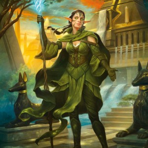 Nissa, Steward of Elements - Amonkhet MtG Art