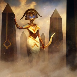 Oketra the True (Invocations) - Amonkhet MtG Art