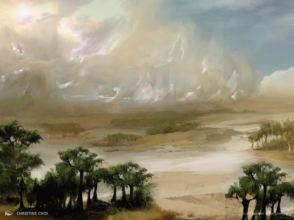 Scattered Groves - Amonkhet MtG Art