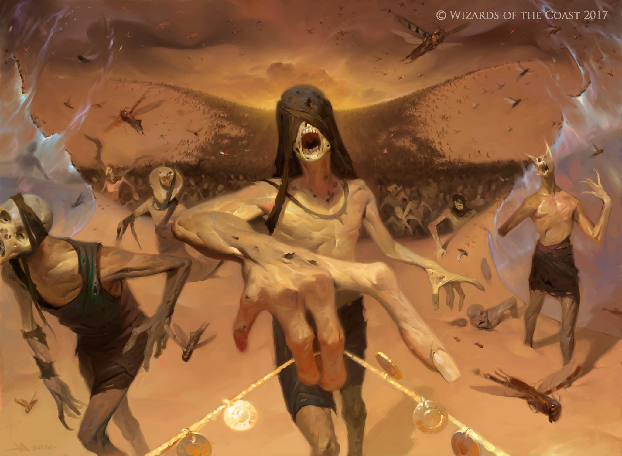 Accursed Horde - Hour of Devastation MtG Art