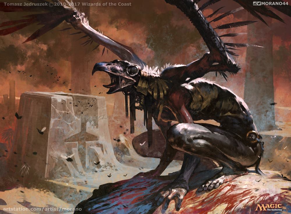 Carrion Screecher - Hour of Devastation MtG Art