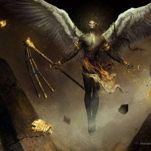 Desolation Angel (Invocations) - Hour of Devastation MtG Art