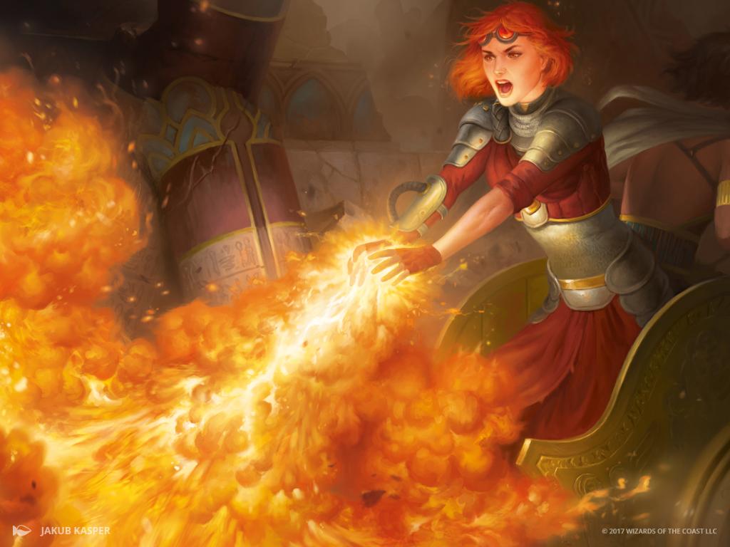 Inferno Jet - Hour of Devastation MtG Art