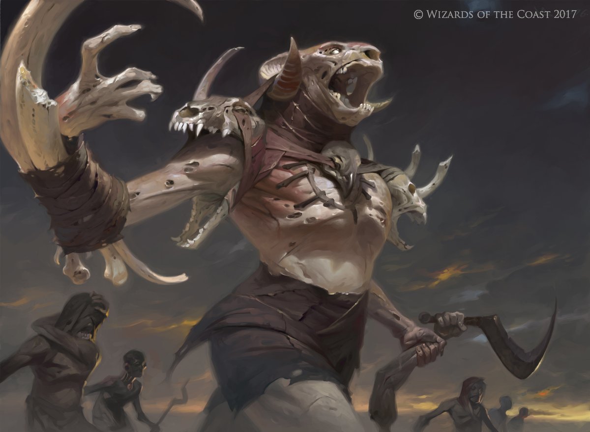 Marauding Boneslasher - Hour of Devastation MtG Art