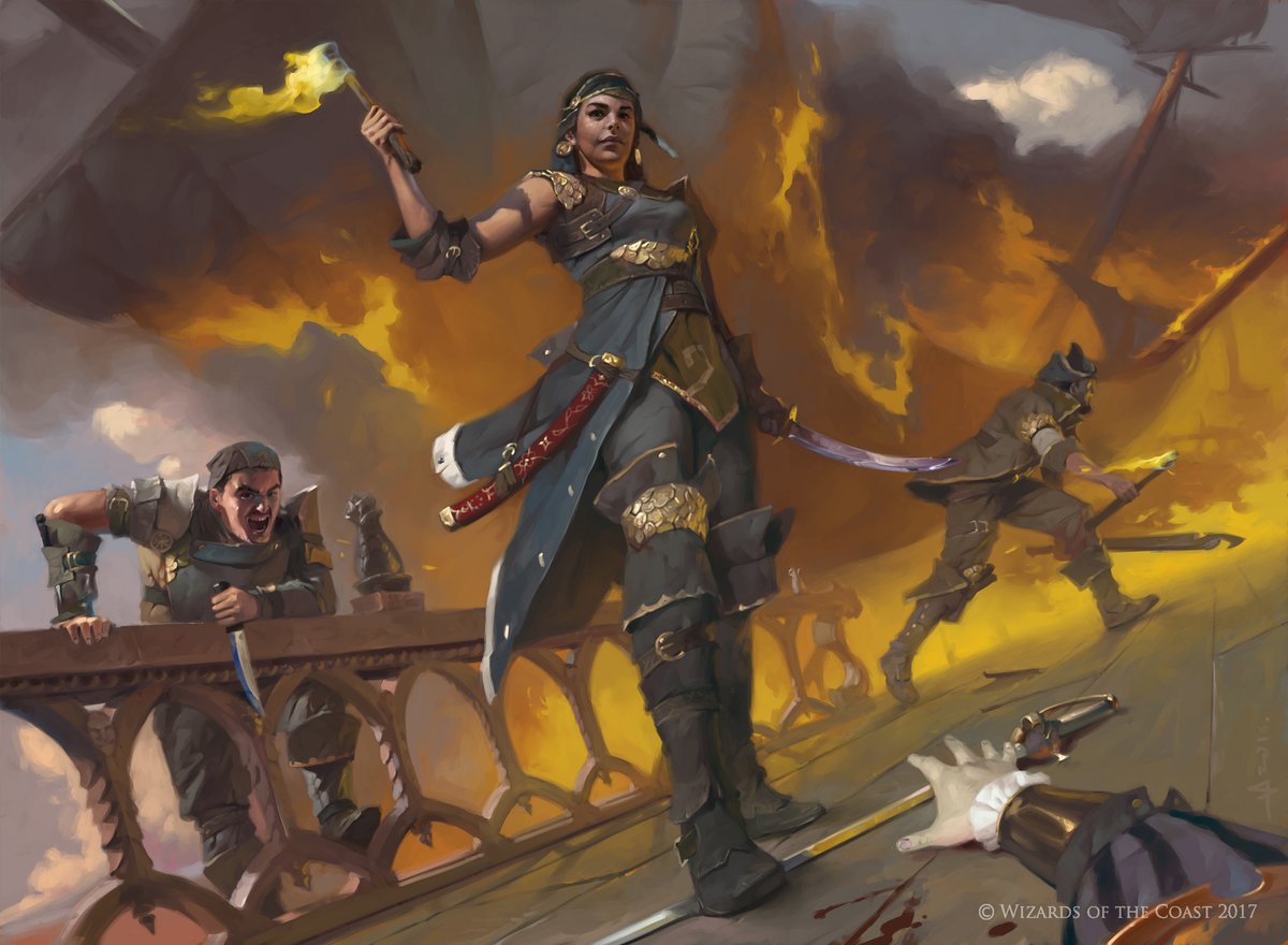 Angrath's Marauders - Ixalan MtG Art