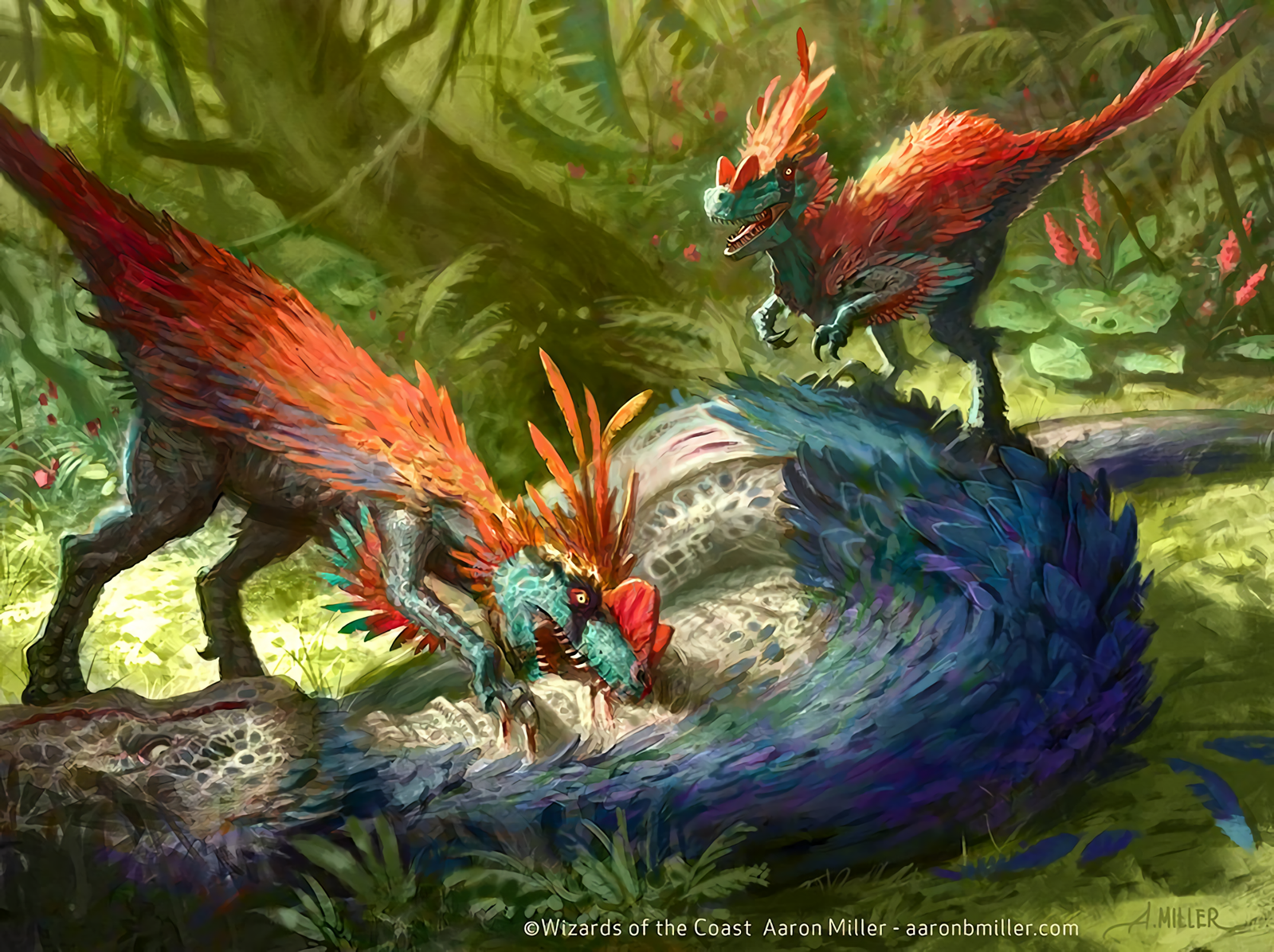 Sun-Crowned Hunters - Ixalan MtG Art