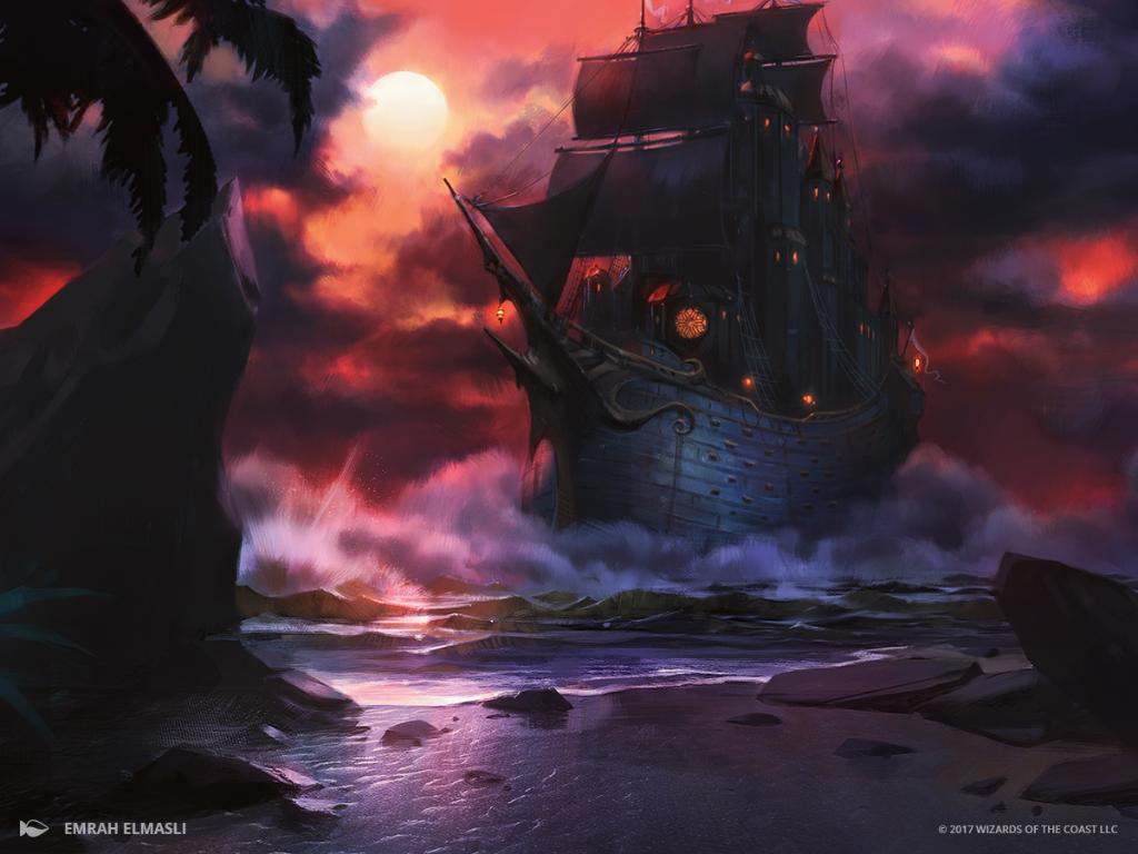 Conqueror’s Galleon - Ixalan MtG Art