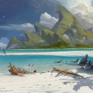 Island - Ixalan MtG Art