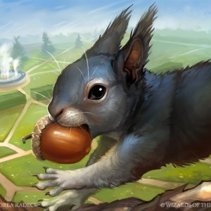 Half-Squirrel, Half- - Unstable MtG Art