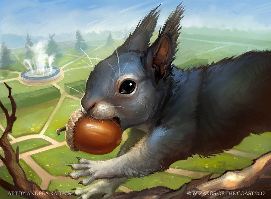 Half-Squirrel, Half- - Unstable MtG Art