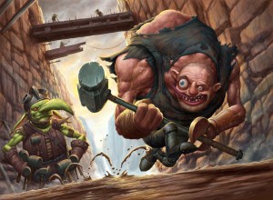 Hammer Helper Mtg Art From Unstable Set By Dave Allsop - Art Of Magic 