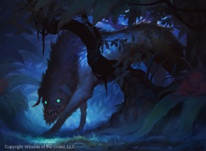 Lurking Chupacabra MtG Art from Ixalan Set by YW Tang - Art of Magic ...