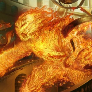 Fire Elemental - Dominaria MtG Art