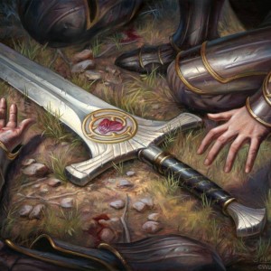 Forebear's Blade - Dominaria MtG Art