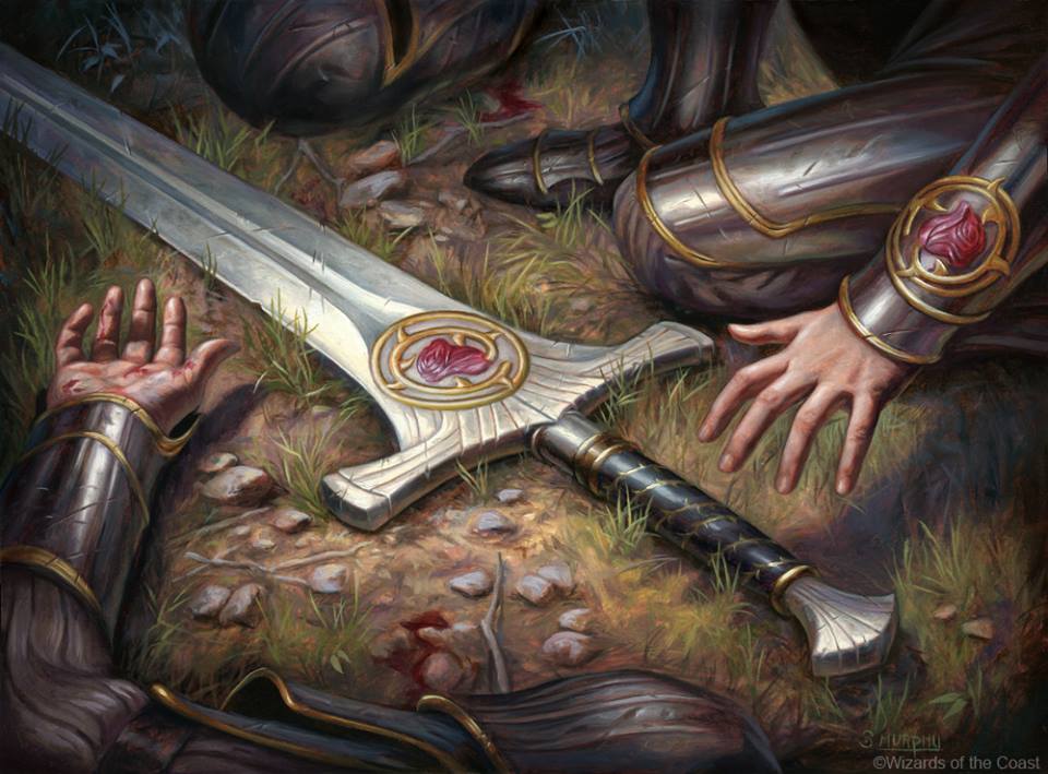 Forebear's Blade - Dominaria MtG Art