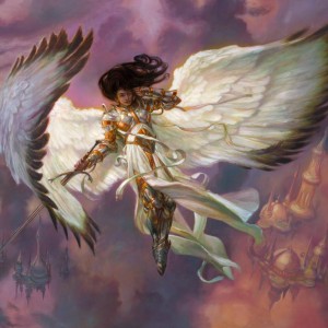 Serra Angel - Dominaria MtG Art