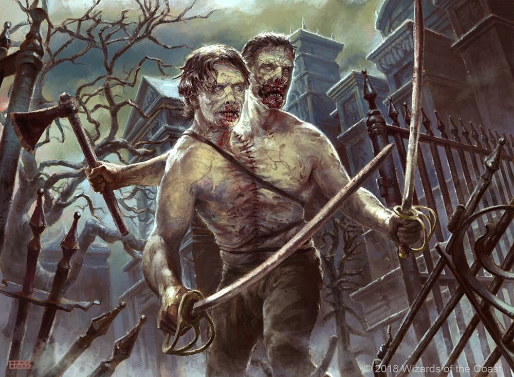 Two-Headed Zombie - Core Set 2019 Art