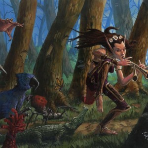 Elvish Piper - MtG Art from Urza's Destiny