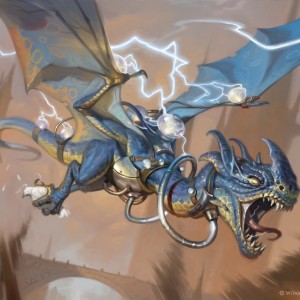 Crackling Drake - Guilds of Ravnica MtG Art