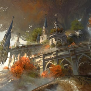 Temple Garden - Guilds of Ravnica MtG Art