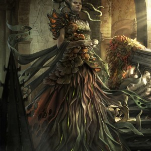 Vraska, Regal Gorgon - Guilds of Ravnica MtG Art