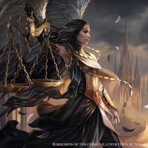 Seraph of the Scales - Ravnica Allegiance Art