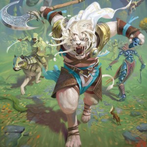 Ajani, the Greathearted - War of the Spark Art Large