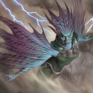 Merfolk Skydiver - War of the Spark Art