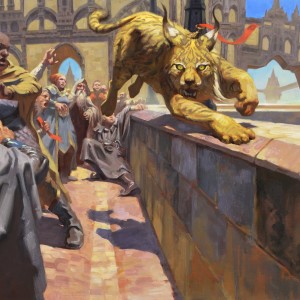 Pouncing Lynx - War of the Spark Art