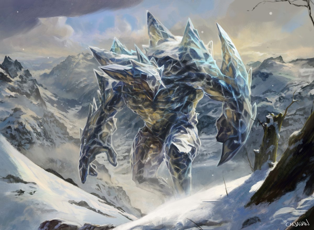 Icehide Golem - Modern Horizons MtG Art