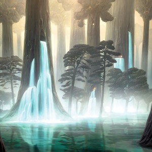 Waterlogged Grove - Modern Horizons MtG Art