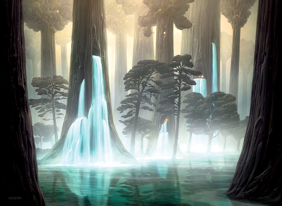 Waterlogged Grove - Modern Horizons MtG Art