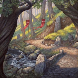 Forest - Throne of Eldraine MtG Art